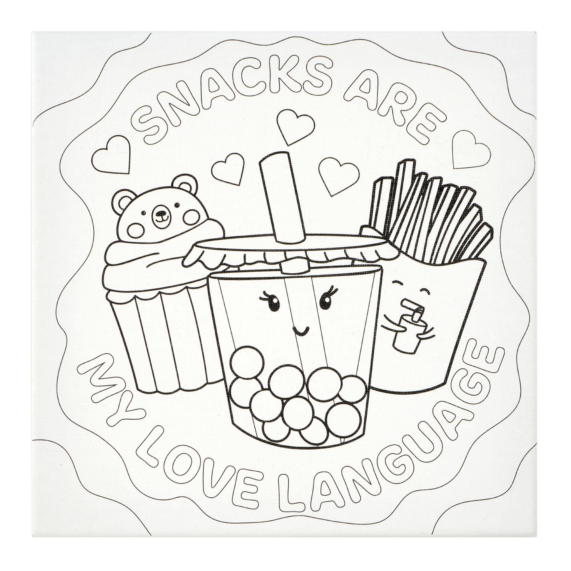 Snacks Canvas Painting Kit by Creatology™